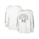 47ブランド レディース Tシャツ トップス Women 039 s White Michigan Wolverines Statement SOA 3-Hit Long Sleeve T-shirt White