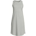 YGh fB[X s[X gbvX Women's Cotton Rib Sleeveless Midi Tank Dress Gray heather
