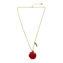 ベッツィジョンソン メンズ ネックレス・チョーカー アクセサリー Red Apple Pendant Necklace Red