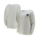 RZvgX|[c fB[X p[J[EXEFbgVc AE^[ Women's White, Cream Miami Marlins Quilted Pullover Sweatshirt White, Cream