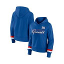 ファナティクス レディース パーカー・スウェットシャツ アウター Women's Branded Royal New York Giants Over Under Pullover Hoodie Royal