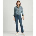 ラルフローレン レディース デニムパンツ ボトムス Petite Mid-Rise Straight Jean, Petite & Petite Short L...