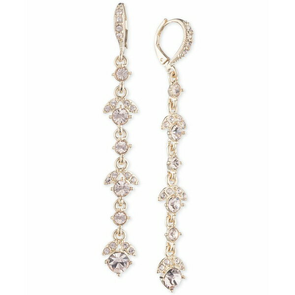 ジバンシー レディース ピアス＆イヤリング アクセサリー Crystal Linear Drop Earrings Gold