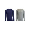 ギャラクシーバイハルビック メンズ Tシャツ トップス Men 039 s Waffle Knit Thermal Shirt, Pack of 2 Multi11