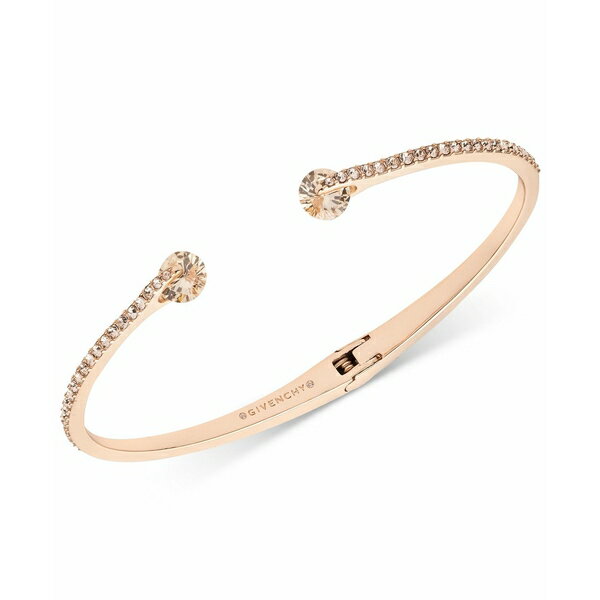 ジバンシー レディース ブレスレット・バングル・アンクレット アクセサリー Crystal & Pavé Hinged Bangle Bracelet Pink