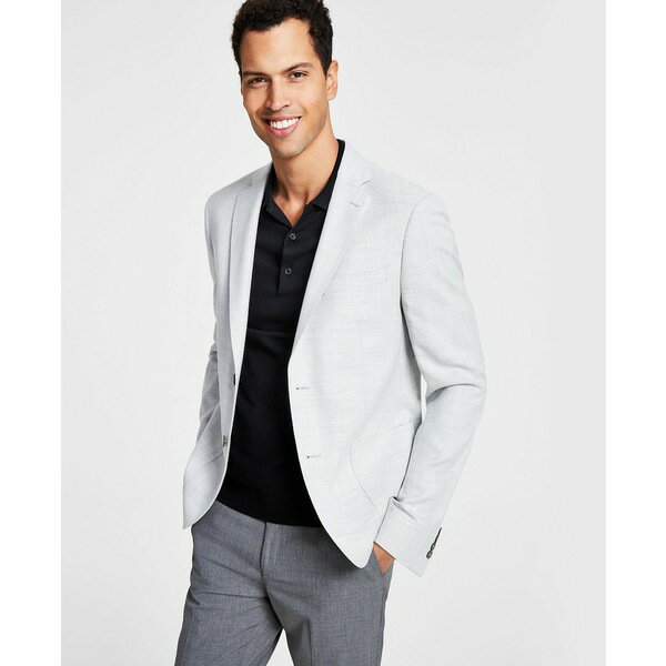 カルバン・クライン カルバンクライン メンズ ジャケット＆ブルゾン アウター Men's Solid Colored Slim-Fit Soft Sport Coat Heather/grey