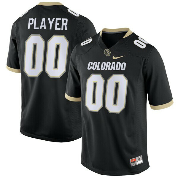 ナイキ メンズ ユニフォーム トップス Colorado Buffaloes Nike PickAPlayer NIL Replica Football Jersey Black