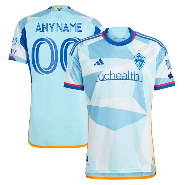 ǥ  ˥ե ȥåץ Colorado Rapids adidas 2023 New Day Kit Authentic Custom Jersey Light Blue