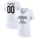 ファナティクス レディース Tシャツ トップス Colorado Buffaloes Fanatics Branded Women 039 s Women 039 s Lacrosse PickAPlayer NIL Gameday Tradition VNeck T Shirt White