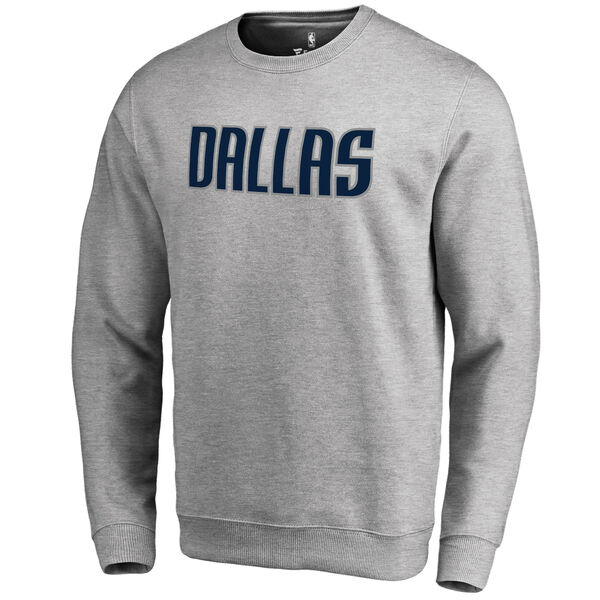 ファナティクス メンズ パーカー スウェットシャツ アウター Dallas Mavericks Fanatics Branded Wordmark Pullover Sweatshirt Heathered Gray