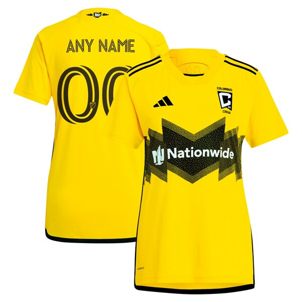 AfB_X fB[X jtH[ gbvX Columbus Crew adidas Women's 2024 The Home Kit Replica Custom Jersey Yellow