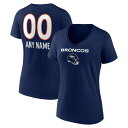 t@ieBNX fB[X TVc gbvX Denver Broncos Fanatics Branded Women's Personalized Name & Number Team Wordmark VNeck TShirt Navy