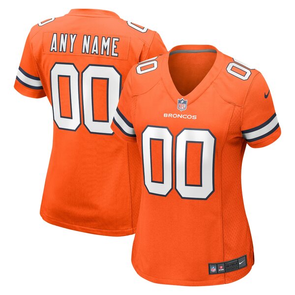 ʥ ǥ ˥ե ȥåץ Denver Broncos Nike Women's Alternate Custom Game Jersey Orange