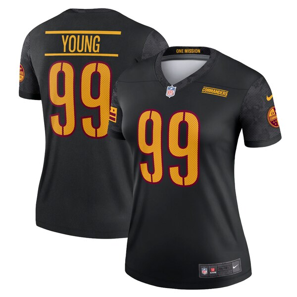 ナイキ レディース ユニフォーム トップス Chase Young Washington Commanders Nike Women's Alternate Legend Jersey Black