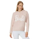 ベアフットドリームス レディース パーカー・スウェットシャツ アウター CozyChic Barbie Hoodie Dusty Rose/White