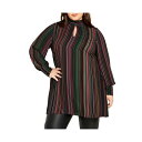 シティーシック レディース カットソー トップス Women's Illusion Tunic Top Black(4)