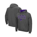 コロシアム メンズ パーカー・スウェットシャツ アウター Men's Kansas State Wildcats Arch Logo 3.0 Pullover Hoodie Charcoal(4)