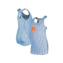 ニューエラ レディース カットソー トップス Women's Royal New York Mets Space Dye Keyhole Back Tank Top Royal
