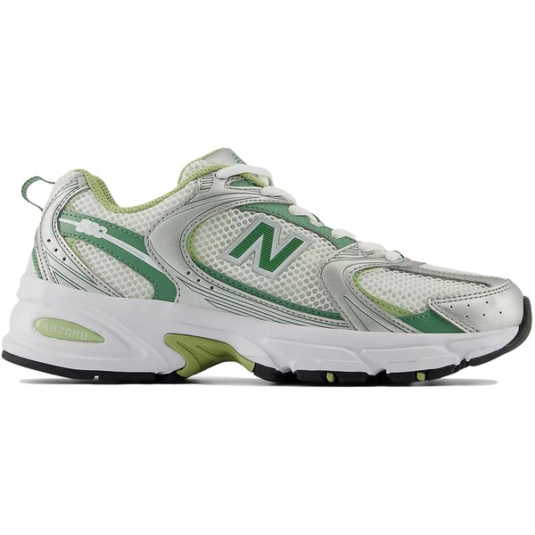 New Balance ニューバランス レディース スニーカー  サイズ US_7W(24cm) Silver Metallic Mallard Green (Women's)