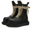 å  ֡ 塼 Rick Owens Tubro Cyclops Lace Up Boot Black