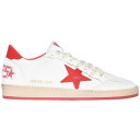 Golden Goose ゴールデングース メンズ スニーカー 【Golden Goose Ball-Star Low】 サイズ US_9(27.0cm) White Red