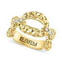エフィー コレクション メンズ リング アクセサリー EFFY Diamond Openwork Knot Statement Ring (1/5 ct. t....