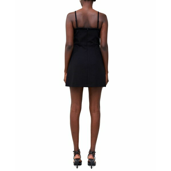 フレンチコネクション レディース ワンピース トップス Women's Whisper Bow-Trim Dress Blackout