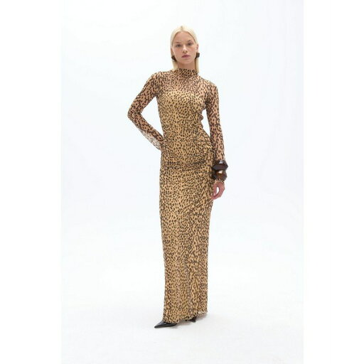 ノクチューン レディース ワンピース トップス Women's Leopard Print Long Sleeve Dress Multi-colored ノクチューン レディース ワンピース トップス Women's Leopard Print Long Sleeve Dress Multi-colored