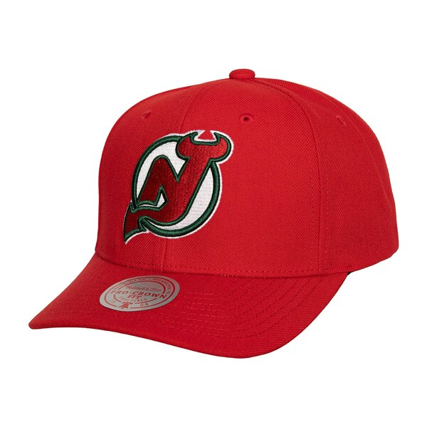 ミッチェル＆ネス ミッチェル&ネス メンズ 帽子 アクセサリー New Jersey Devils Mitchell & Ness Team Ground Pro Adjustable Hat Red