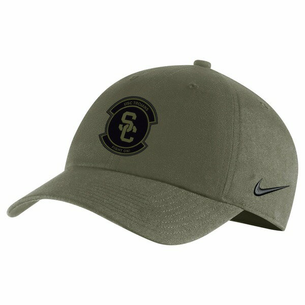 ナイキ メンズ 帽子 アクセサリー USC Trojans Jordan Brand Military Pack Heritage86 Adjustable Hat Olive