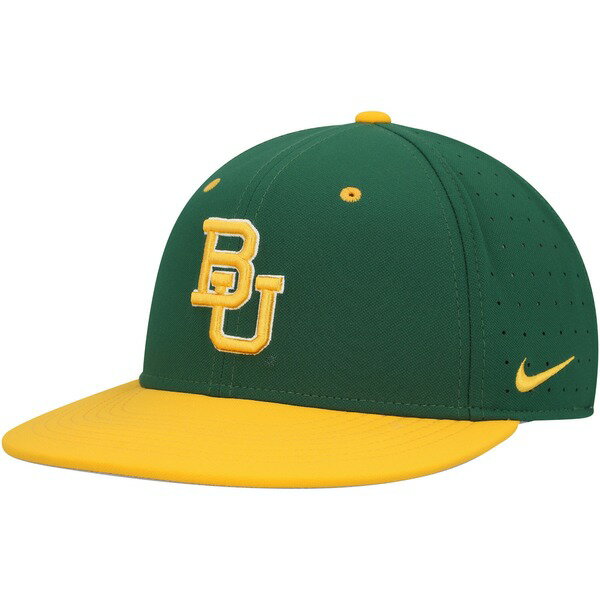 楽天astyナイキ メンズ 帽子 アクセサリー Baylor Bears Nike Aero True Baseball Performance Fitted Hat Green