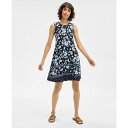 スタイルアンドコー レディース ワンピース トップス Women's Printed Sleeveless Flip-Flop Dress, Exclusive...
