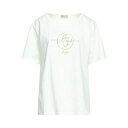 【送料無料】 ヘルノ レディース Tシャツ トップス T-shirts White