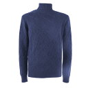 カングラ メンズ ニット&セーター アウター Blue Wool, Silk And Cashemre Sweater Blu