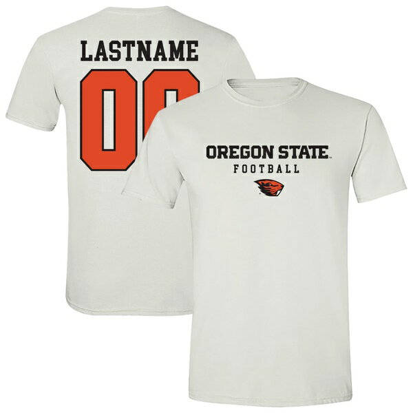 アスリートスレッド メンズ Tシャツ トップス Oregon State Beavers Unisex Collegiate Football NIL PickAPlayer TShirt White