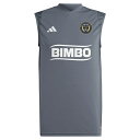 アディダス メンズ ユニフォーム トップス Philadelphia Union adidas 2024 Sleeveless Training Jersey Gray