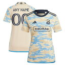 アディダス レディース ユニフォーム トップス Philadelphia Union adidas Women 039 s 2023 For Philly Replica Custom Jersey Tan