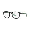 アーネット メンズ サングラス・アイウェア アクセサリー Karibou Men's Oval Eyeglasses, AN718853-O Matte Black