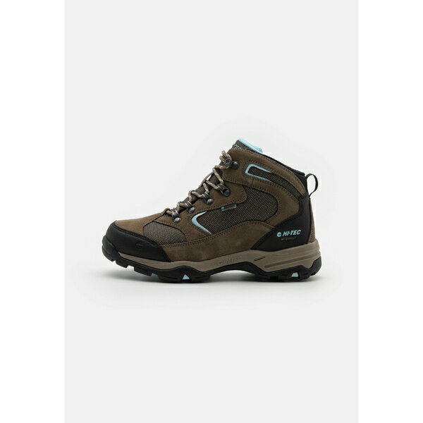 ハイテック レディース フィットネス スポーツ STORM WP WOMENS - Hiking shoes - brown/light taupe/ice blue