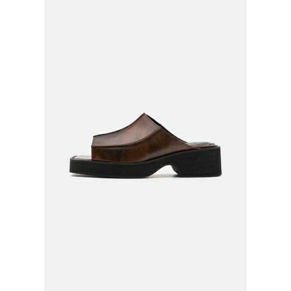 å ǥ  塼 FRAME SLIDE - Mules - dark brown antik