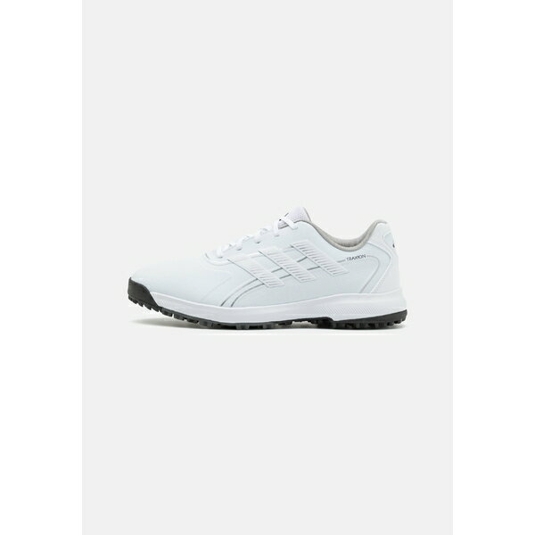 アディダス メンズ バスケットボール スポーツ TRAXION LITE MAX SL - Golf shoes - footwear white/silver metallic/core black