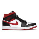 Jordan ジョーダン メンズ スニーカー 【Jordan 1 Mid Gym Red Black White】 サイズ US_7(25.0cm) White/Gym Red-Black