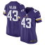 ʥ ǥ ˥ե ȥåץ Luiji Vilain Minnesota Vikings Nike Women's Game Player Jersey Purple