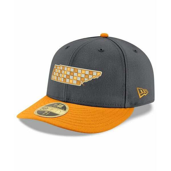 ニューエラ メンズ 帽子 アクセサリー Men's Gray and Tennessee Orange Tennessee Volunteers Basic Low Profile 59FIFTY Fitted Hat Gray, Tennessee Orange