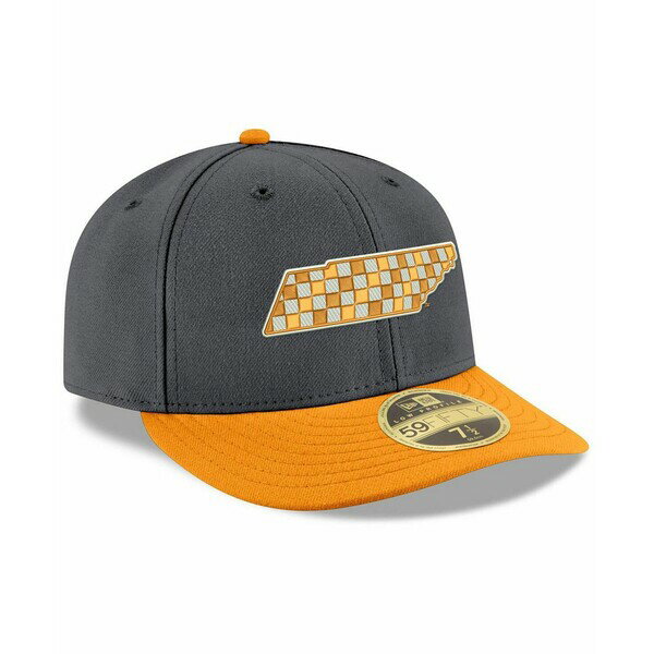 ニューエラ メンズ 帽子 アクセサリー Men's Gray and Tennessee Orange Tennessee Volunteers Basic Low Profile 59FIFTY Fitted Hat Gray, Tennessee Orange