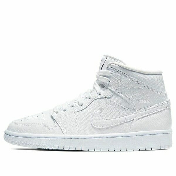 Air Jordan ジョーダン レディース スニーカー White 【(WMNS) Air Jordan 1 Mid 'White Snakeskin' BQ6472-110】 サイズ US_7.5(24.5cm)(4)