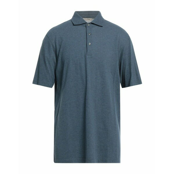 ラ フィレリア メンズ ポロシャツ トップス Polo shirts Navy blue