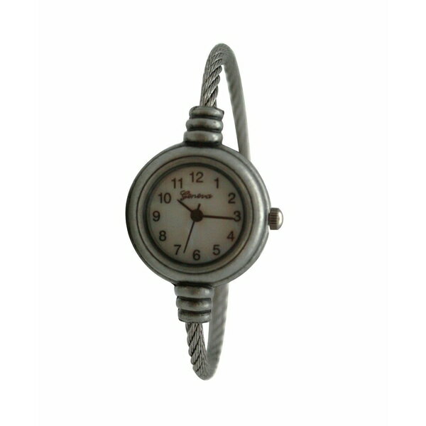 オリビアプラット レディース 腕時計 アクセサリー Pewter Thin Swirl Delicate Bangle Women Watch Pe..