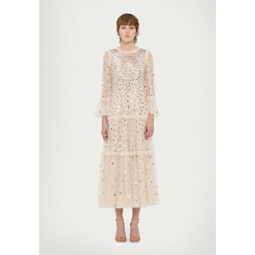 ニードルアンドスレッド レディース ワンピース トップス GLISTEN TIERED GOWN - Occasion wear - dust beige/silver dus ニードルアンドスレッド レディース ワンピース トップス GLISTEN TIERED GOWN - Occasion wear - dust beige/silver dus