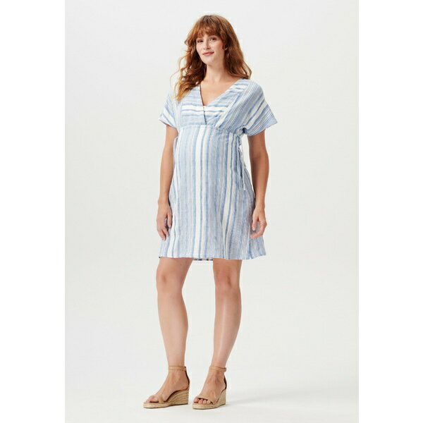 ノッピイーズ レディース ワンピース トップス DRESS DELHI SHORT SLEEVE - Jersey dress - jet stream